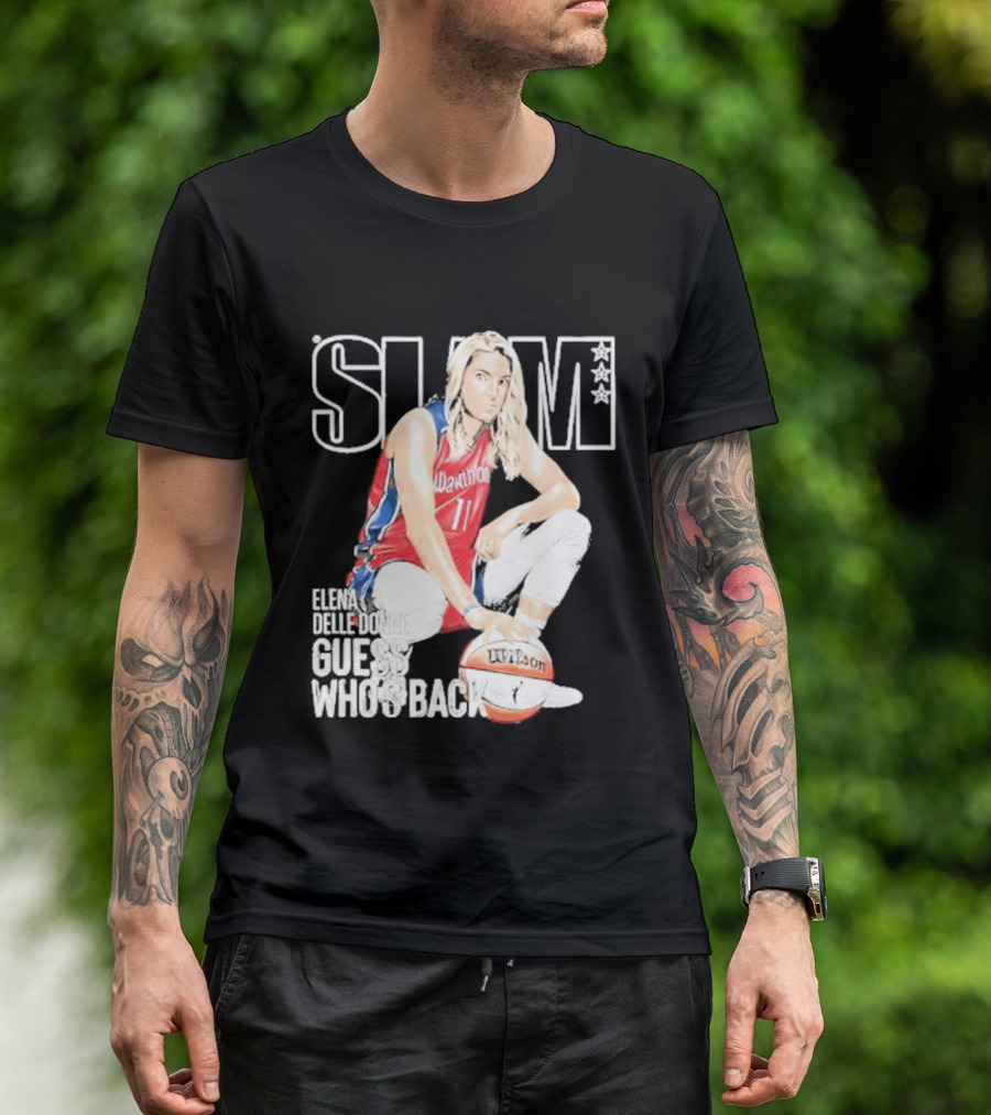 Elena Delle Donne Guess Who's Back Slam 238 Washington Basketball T-Shirt