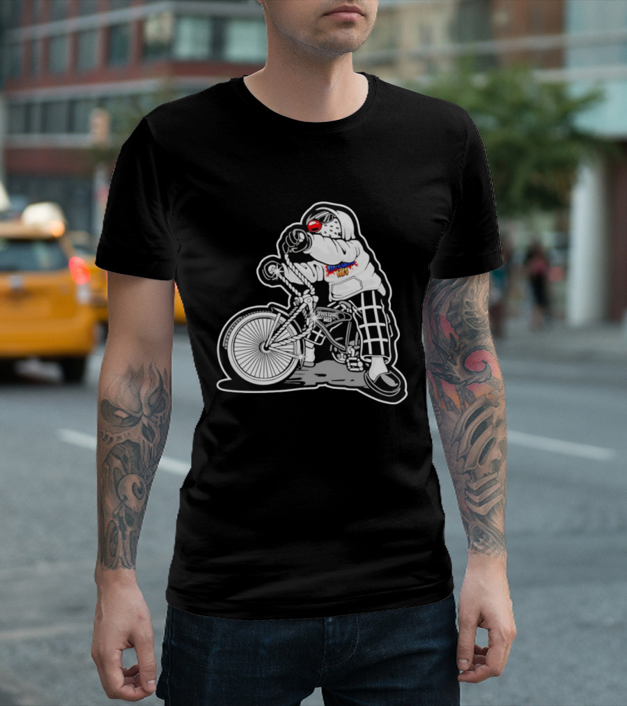 Foos Gone Wild Lowrider Bike Masked T-Shirt