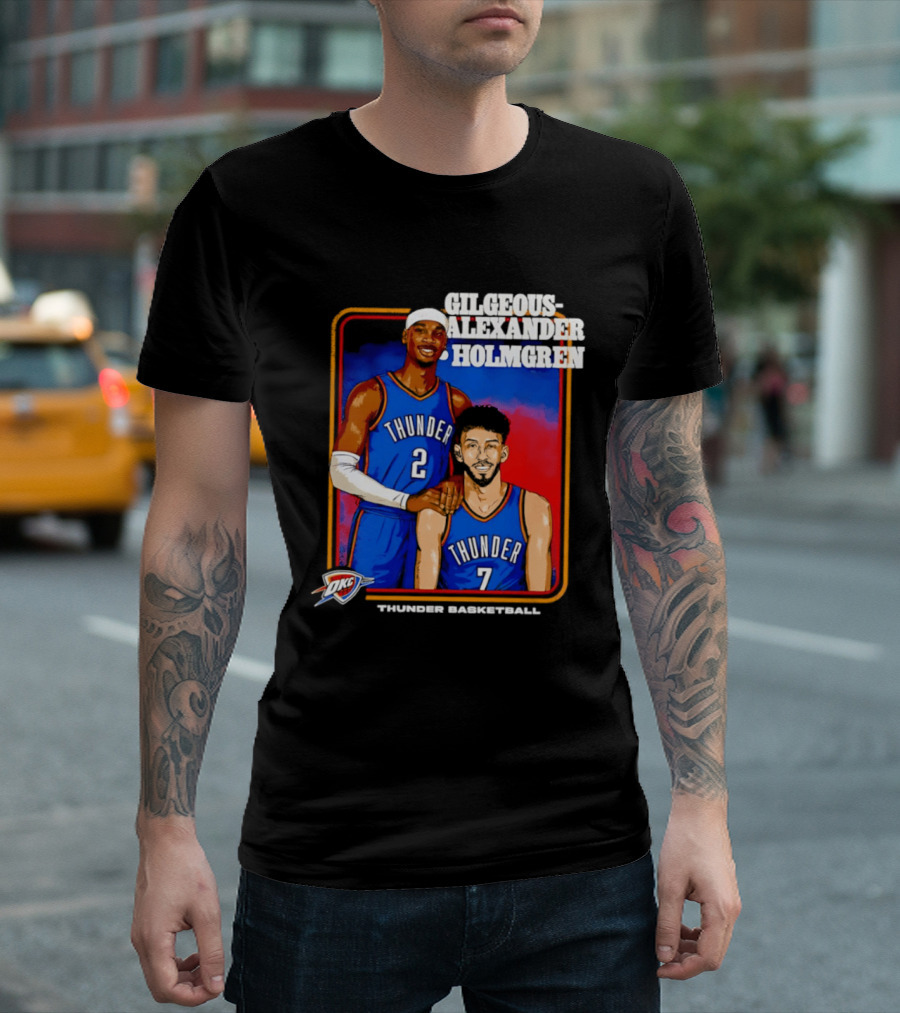 Gilgeous Alexander Holmgren Thunder Basketball Oklahoma City NBA T-Shirt