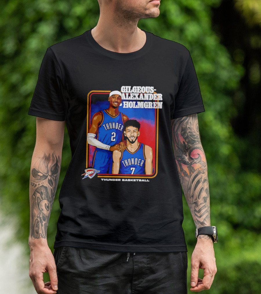 Gilgeous Alexander Holmgren Thunder Basketball Oklahoma City NBA T-Shirt