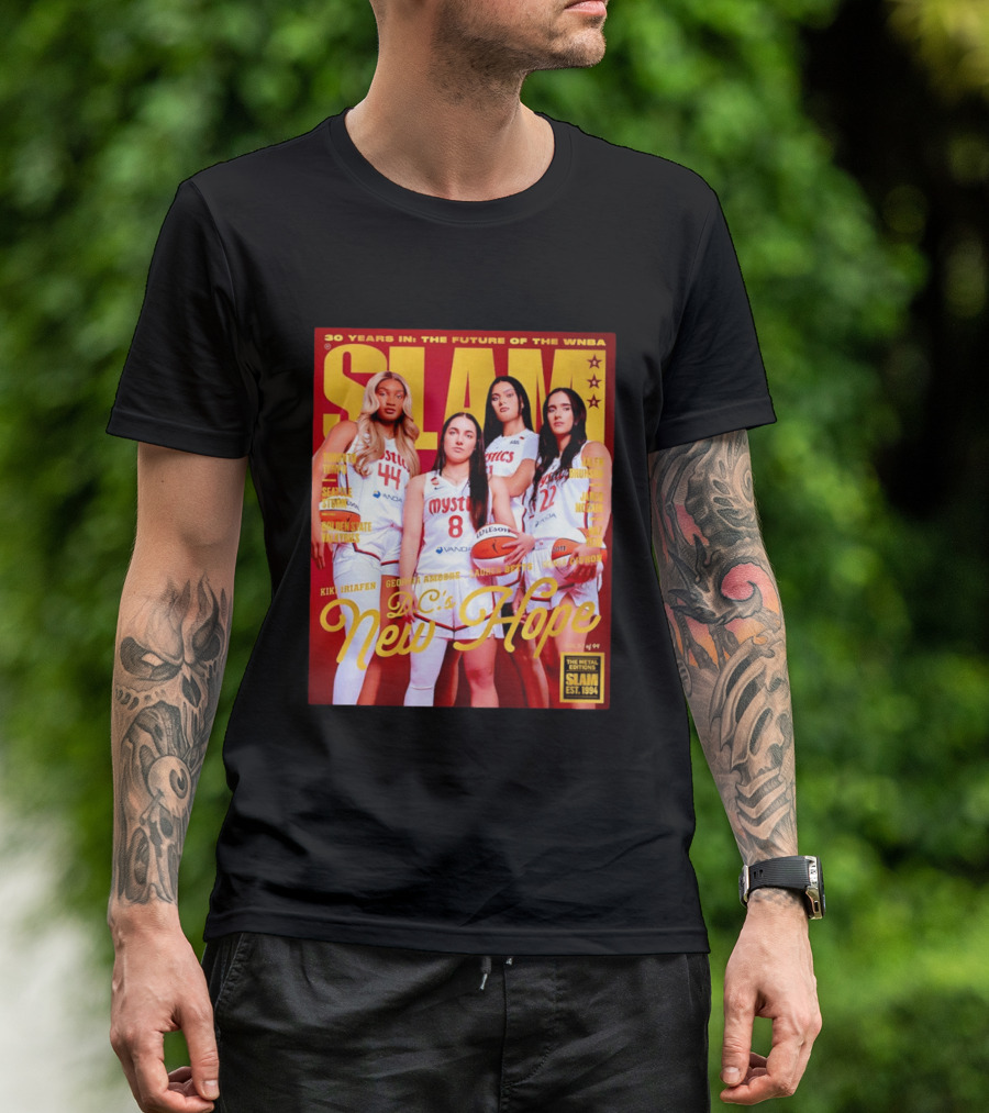 SLAM Gold Edition 30 Years WNBA Future D.C.'s New Hope Mystics T-Shirt