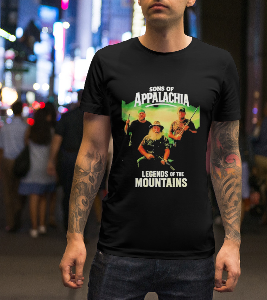 Sons Of Appalachia Legends Of The Mountains Rugged Wilderness Guardians T-Shirt