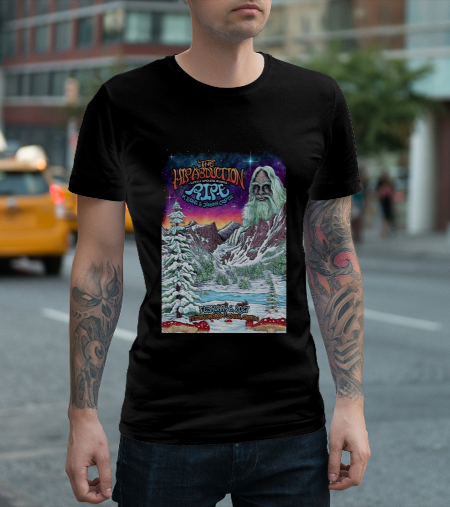 The Hip Abduction Pipe K Bong Johnny Cosmic Mission Ballroom February 6 2027 Denver Colorado T-Shirt