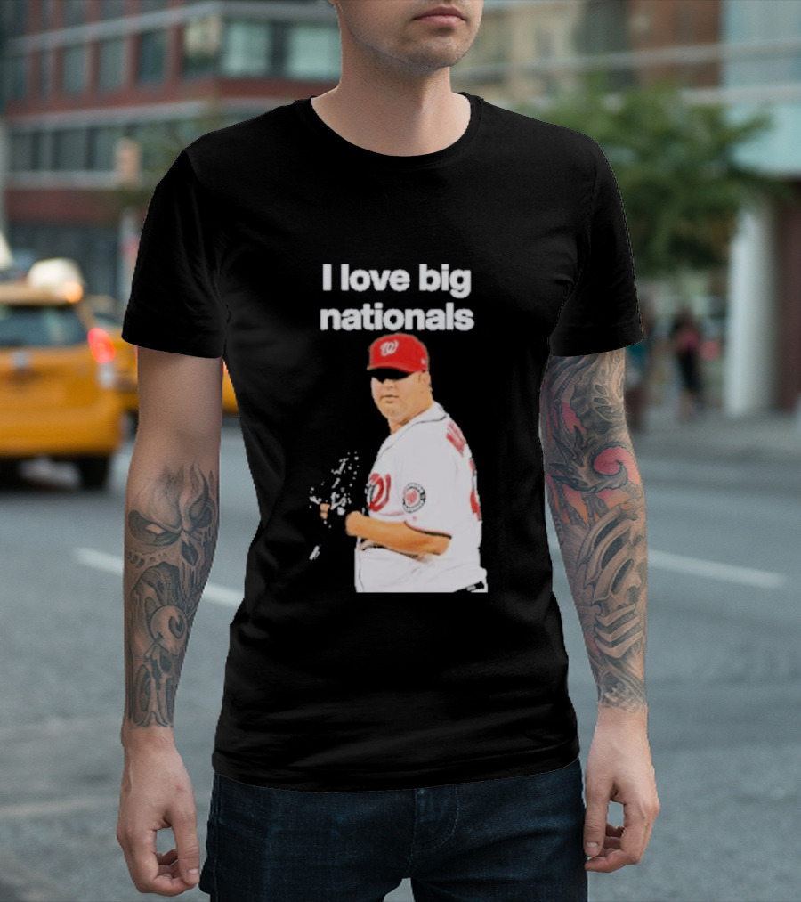 I Love Big Nationals Baseball Matt Albers T-Shirt