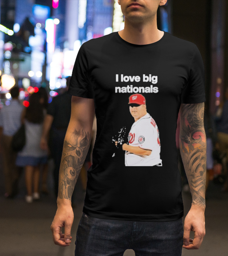 I Love Big Nationals Baseball Matt Albers T-Shirt