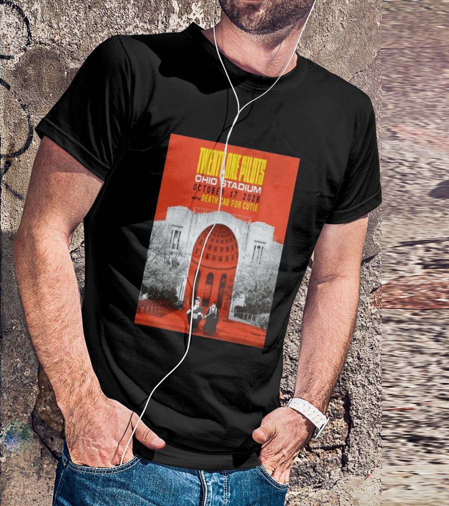 Twenty One Pilots Ohio Stadium October 17 2026 With Death Cab For Cutie T-Shirt