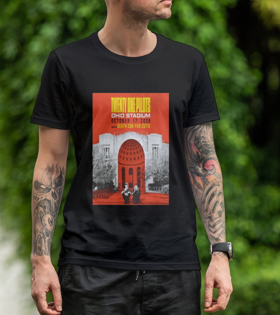 Twenty One Pilots Ohio Stadium October 17 2026 With Death Cab For Cutie T-Shirt