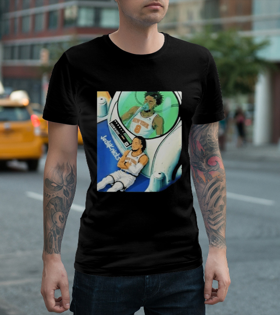 Jalen Brunson OG Anunoby New York Knicks 2026 Jedi+Knicks T-Shirt