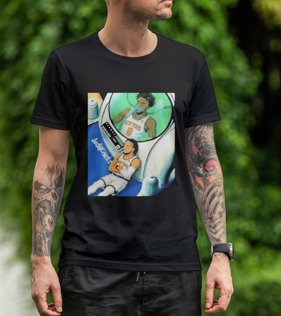 Jalen Brunson OG Anunoby New York Knicks 2026 Jedi+Knicks T-Shirt