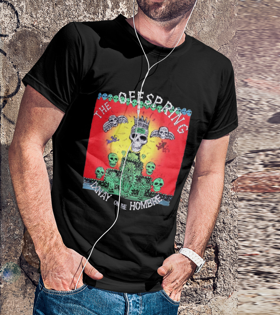 The Offspring Ixnay On The Hombre Skeleton Skulls Crown T-Shirt