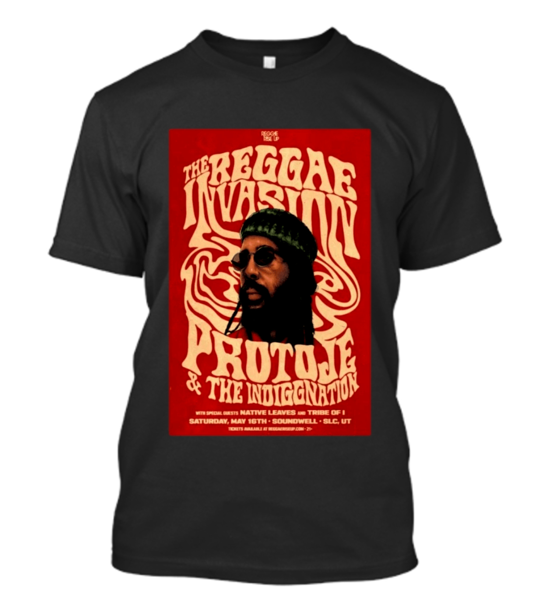 The Reggae Invasion PROTOJE & The Indiggnation Soundwell Salt Lake City May 16 2026 T-Shirt