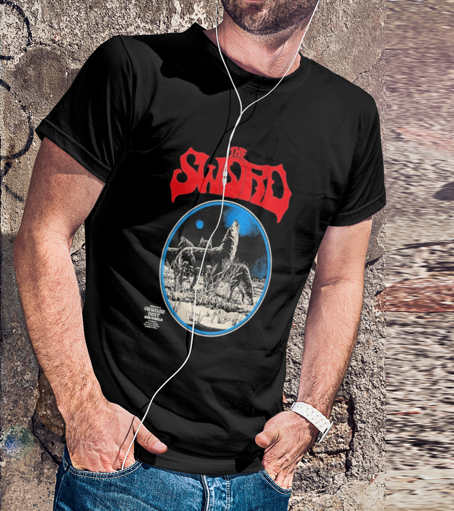 The Sword Brussels Belgium May 17 2026 Wolf Howling At Moon T-Shirt
