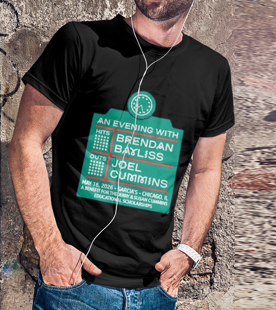 An Evening With Brendan Bayliss And Joel Cummins Garcia's Chicago May 16 2026 Benefit Event T-Shirt