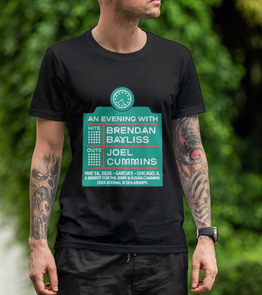 An Evening With Brendan Bayliss And Joel Cummins Garcia's Chicago May 16 2026 Benefit Event T-Shirt