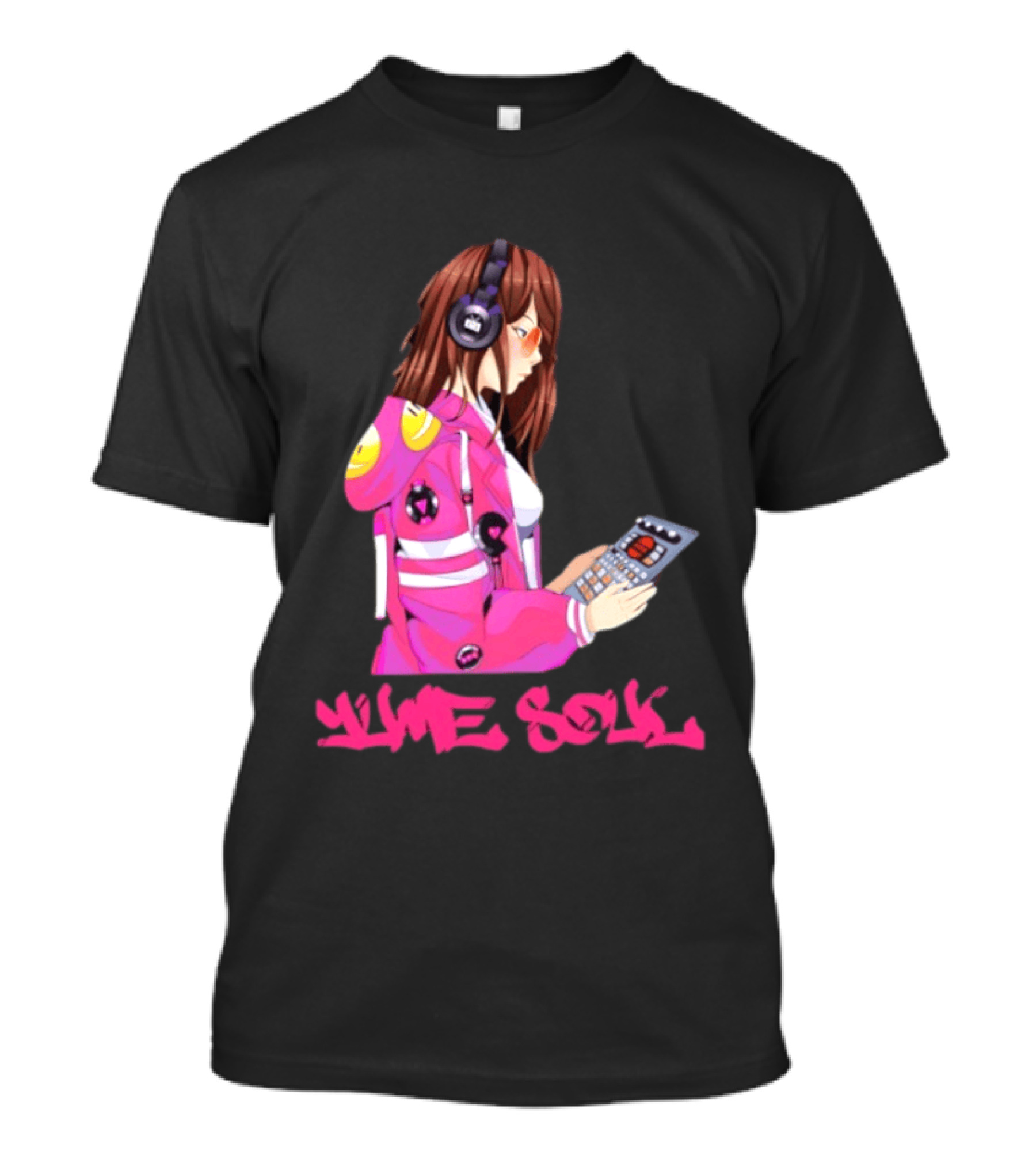 Yume Soul Anime Girl With Headphones And Game Controller T-Shirt
