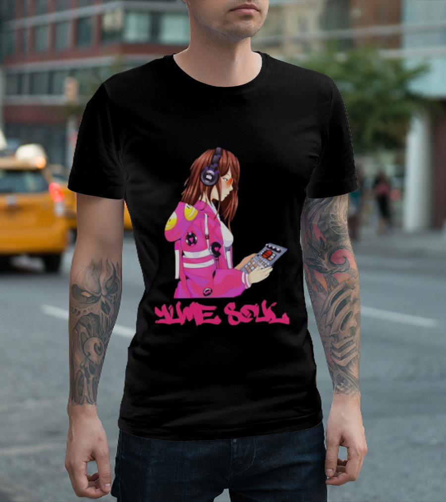 Yume Soul Anime Girl With Headphones And Game Controller T-Shirt