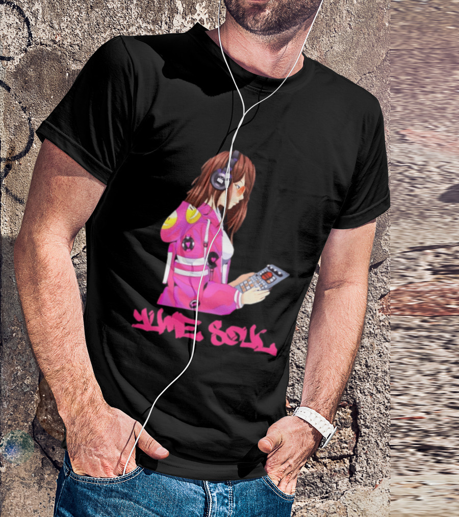 Yume Soul Anime Girl With Headphones And Game Controller T-Shirt