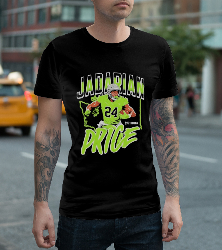 Jadarian Price 24 Seattle Football Running Back T-Shirt