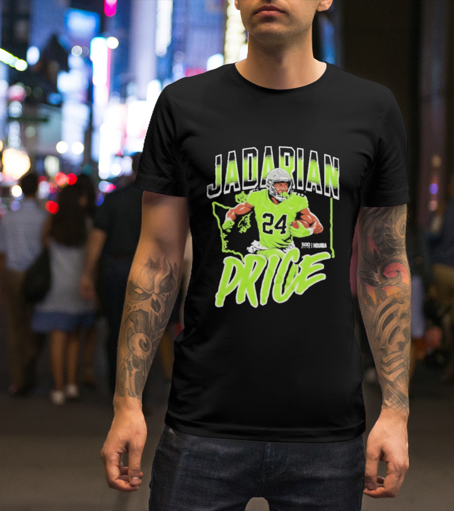 Jadarian Price 24 Seattle Football Running Back T-Shirt