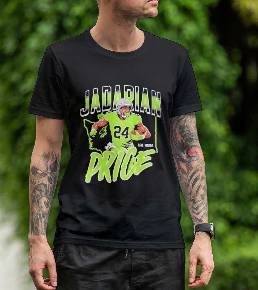 Jadarian Price 24 Seattle Football Running Back T-Shirt
