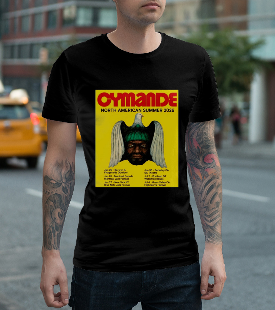 Cymande North American Summer 2026 Tour Dates And Locations T-Shirt