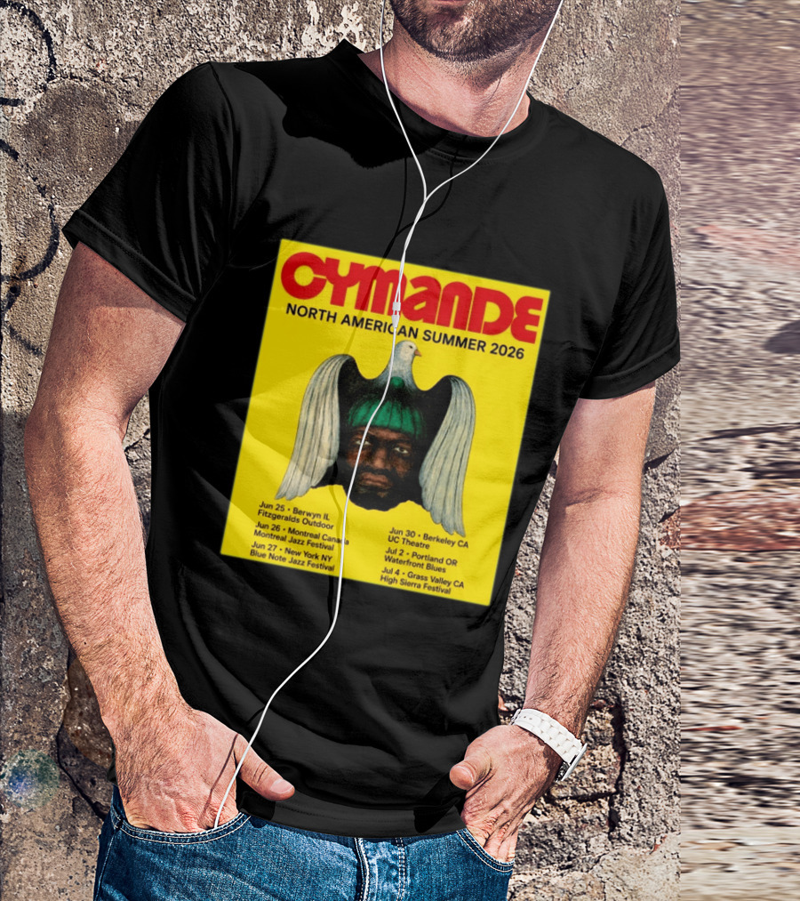 Cymande North American Summer 2026 Tour Dates And Locations T-Shirt