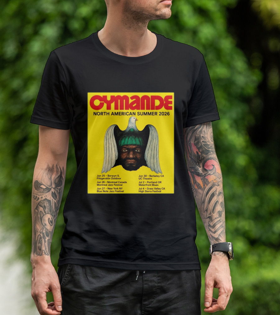 Cymande North American Summer 2026 Tour Dates And Locations T-Shirt