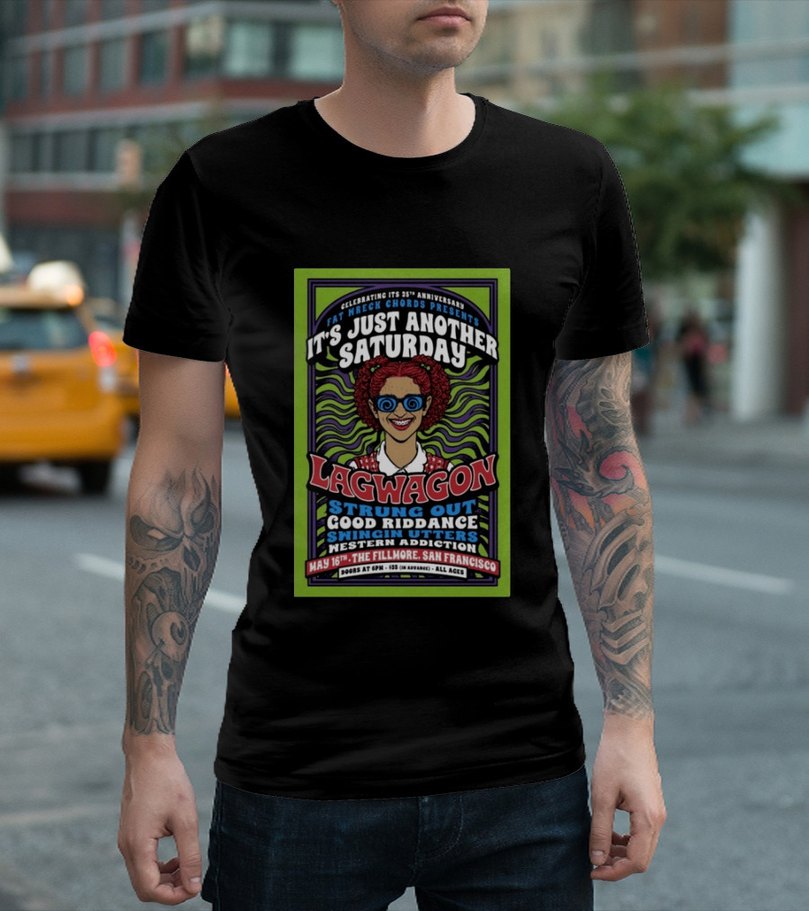 Lagwagon San Francisco CA May 16 2026 Tour T-Shirt