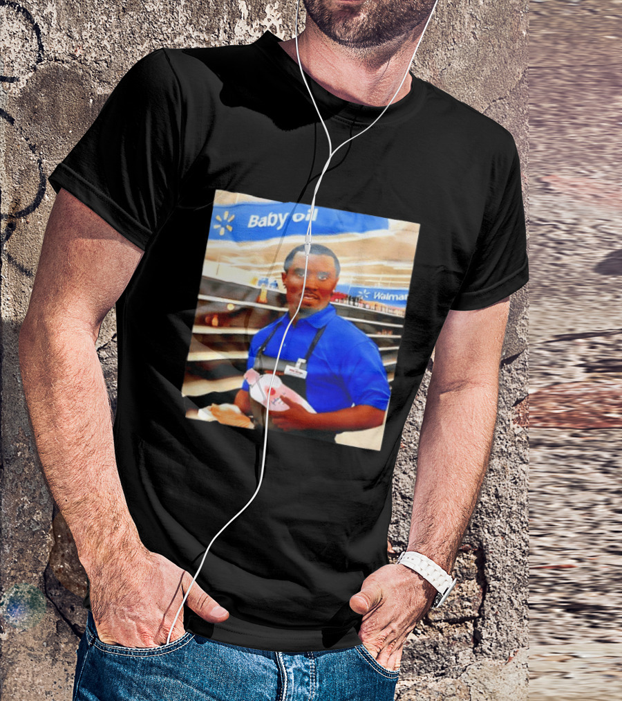 Walmart Baby Oil Diddy Employee Aisle T-Shirt