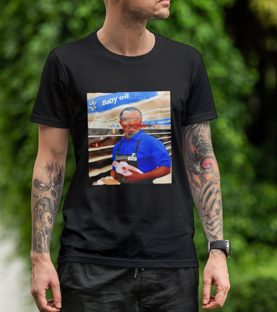 Walmart Baby Oil Diddy Employee Aisle T-Shirt