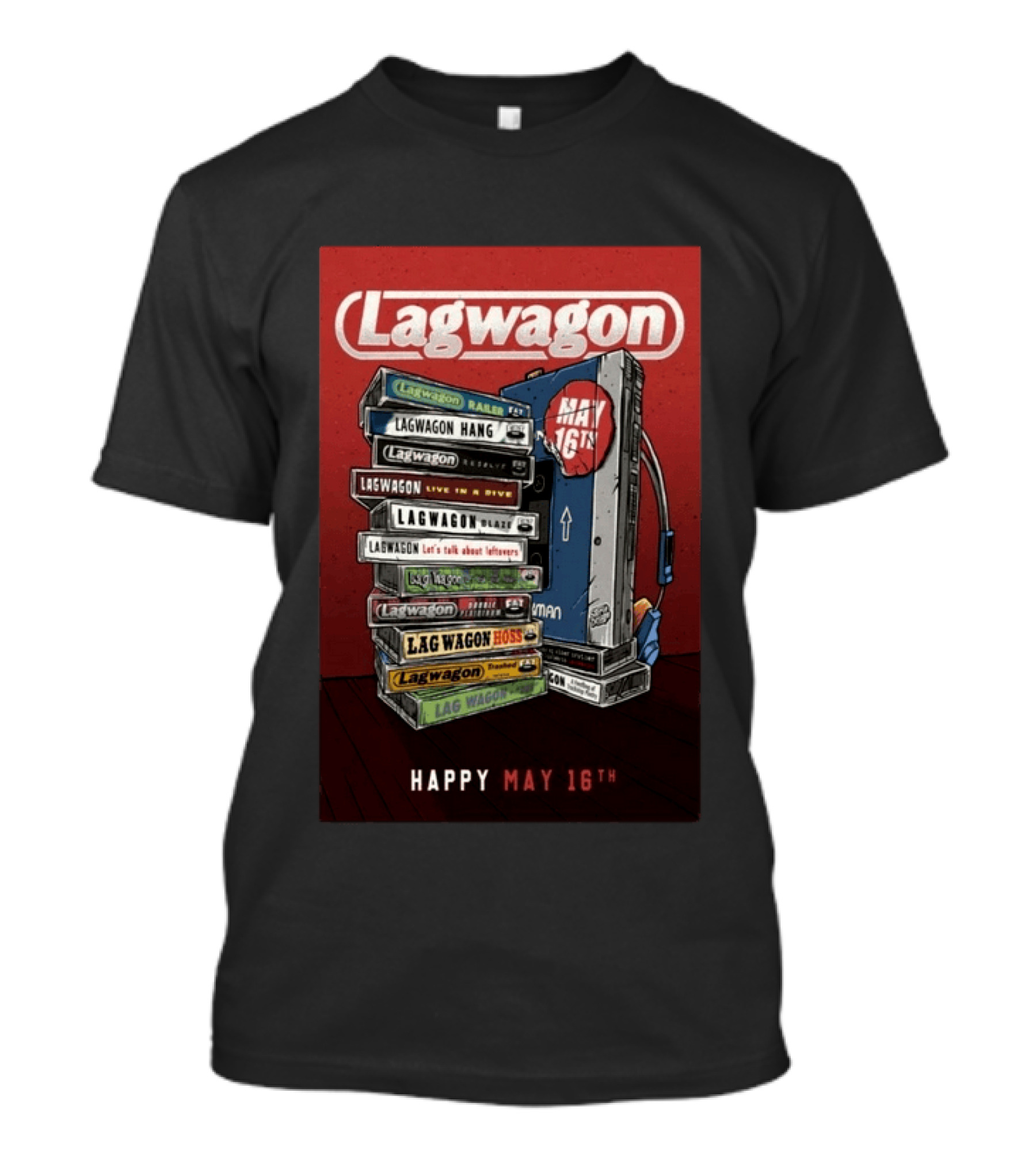 Lagwagon Happy May 16th Tour San Francisco 2026 T-Shirt