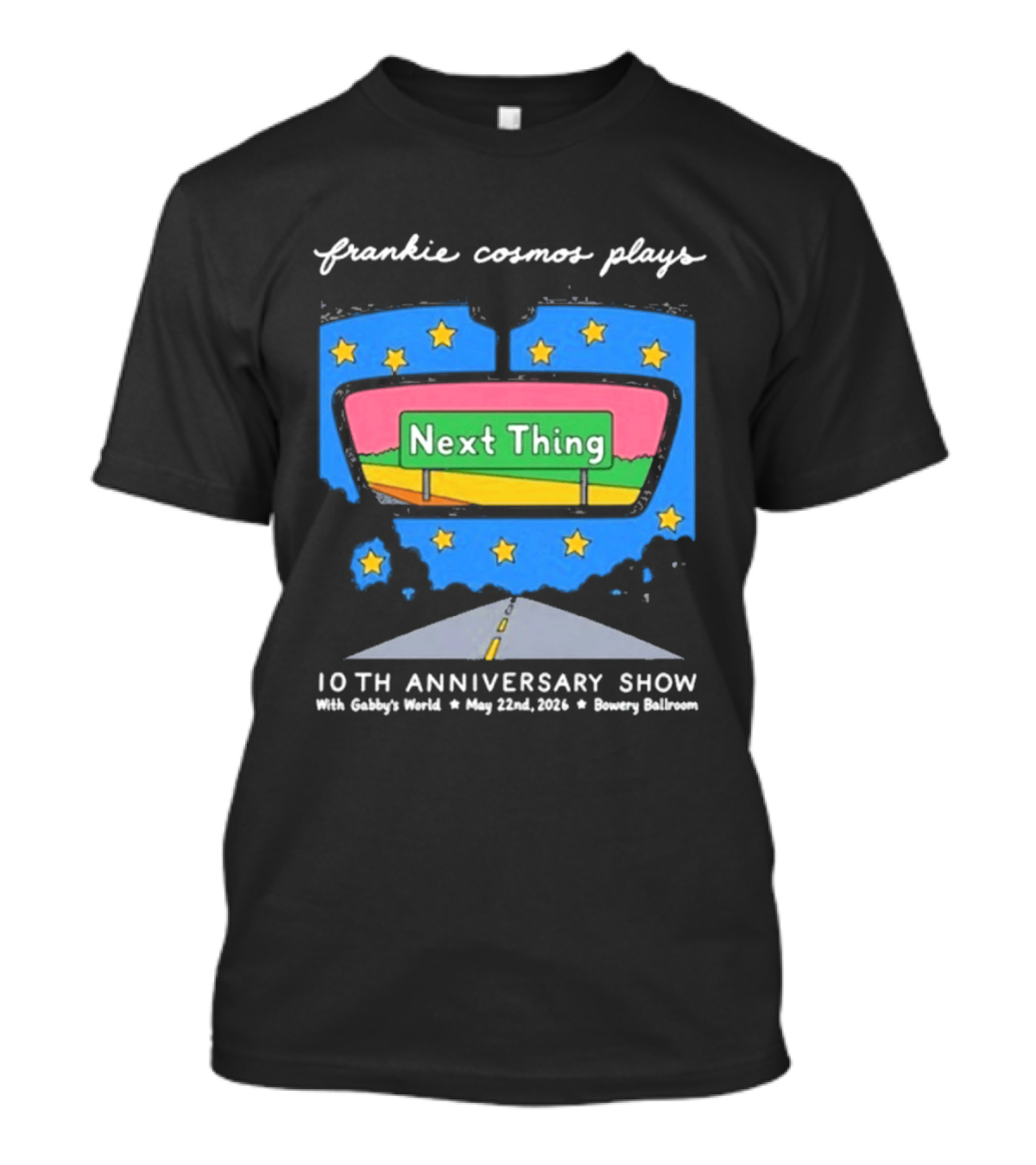 Frankie Cosmos 10th Anniversary Show May 22 2026 Bowery Ballroom Next Thing Live Performance T-Shirt