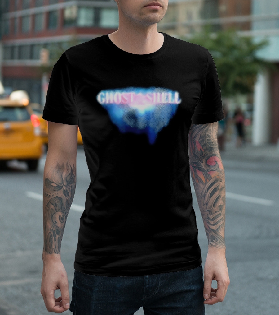 Ghost In The Shell Blue Illusion Polka Dot T-Shirt