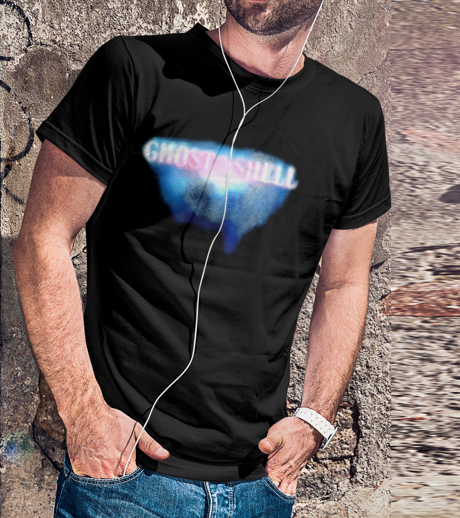 Ghost In The Shell Blue Illusion Polka Dot T-Shirt