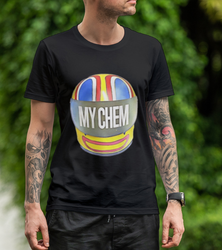 My Chem Helmet My Chemical Romance Music Lover Vibrant Racing T-Shirt