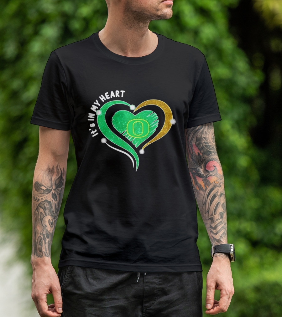 Oregon Ducks Heart 2026 Football Fan Pride T-Shirt