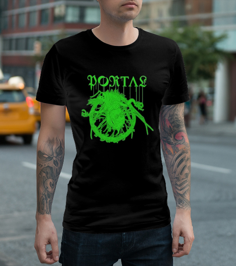 Portal Arachidonic Acid Sci Fi Creature Green Dripping T-Shirt