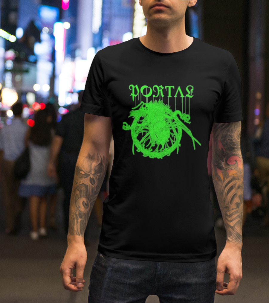Portal Arachidonic Acid Sci Fi Creature Green Dripping T-Shirt