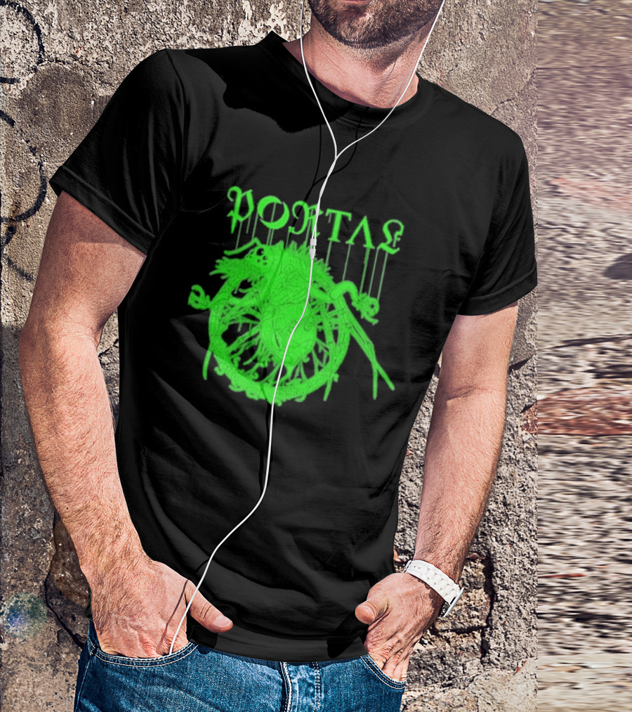 Portal Arachidonic Acid Sci Fi Creature Green Dripping T-Shirt