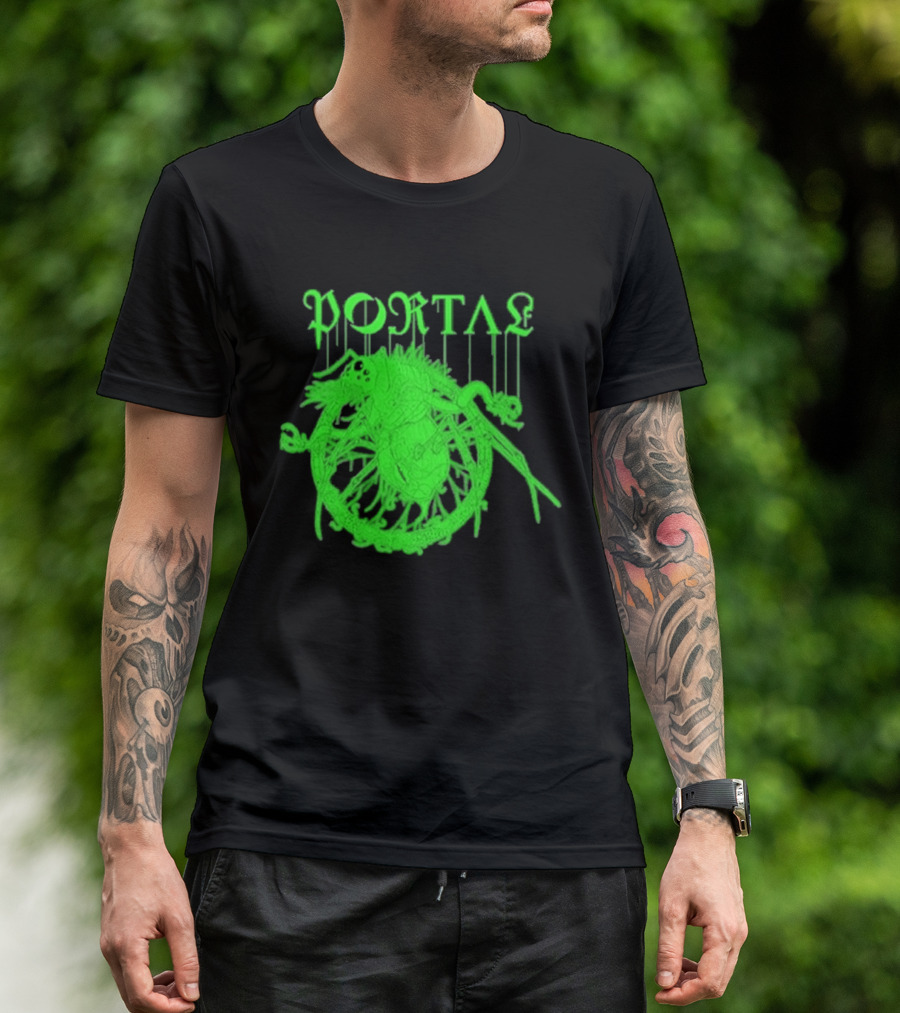 Portal Arachidonic Acid Sci Fi Creature Green Dripping T-Shirt