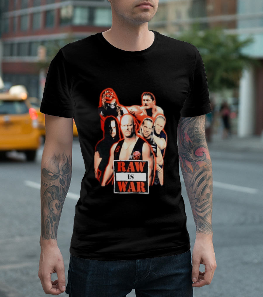 WWE Raw Is War Legends Kane Stone Cold Undertaker Shawn Michaels Triple H T-Shirt