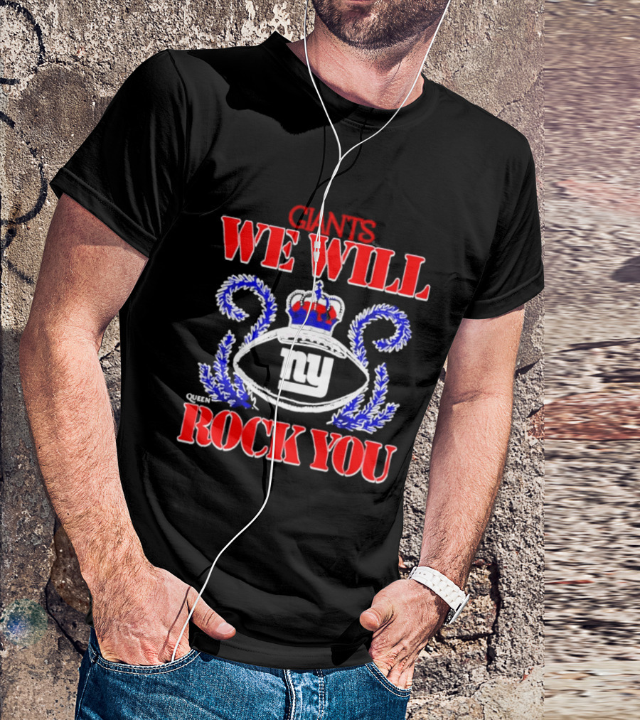 Giants We Will Rock You 2026 NY Tri Blend Homage Schedule Queen T-Shirt