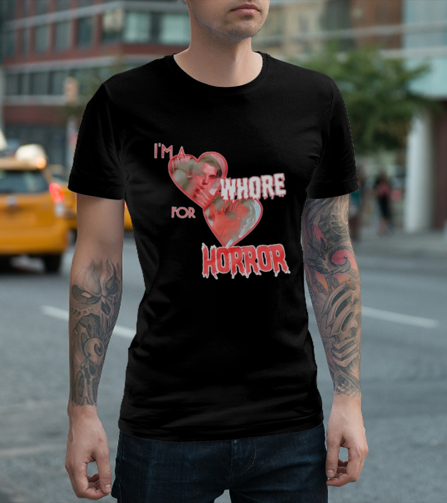 Billy Loomis I'm A Whore For Horror Bloody Heart T-Shirt