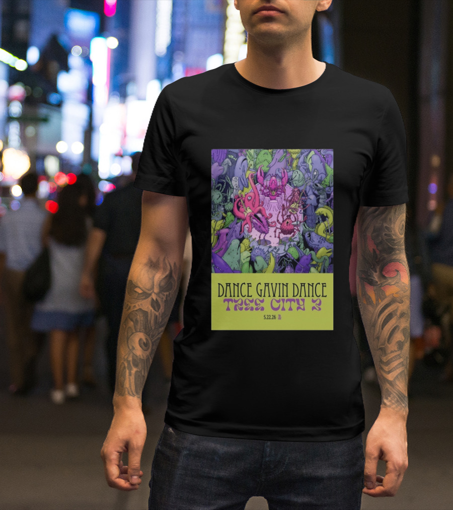 Dance Gavin Dance Tree City 2 May 22 2026 Concert T-Shirt
