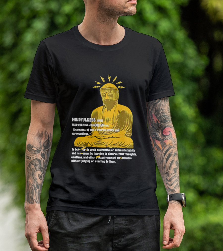 Mindfulness Buddha Awareness Internal States Surroundings Meditation T-Shirt