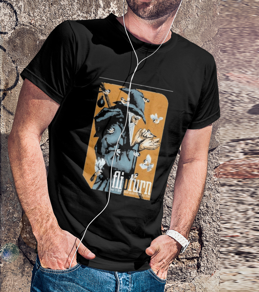 Flipturn Kilby Block Party May 17 2026 Salt Lake City Utah Wizard With Birds T-Shirt