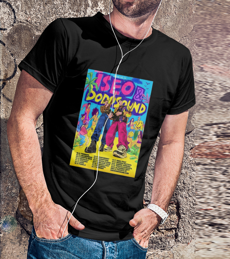 Iseo Dodosound Verano Tour 2026 Tenerife Guadalajara Zaragoza Fiesta T-Shirt