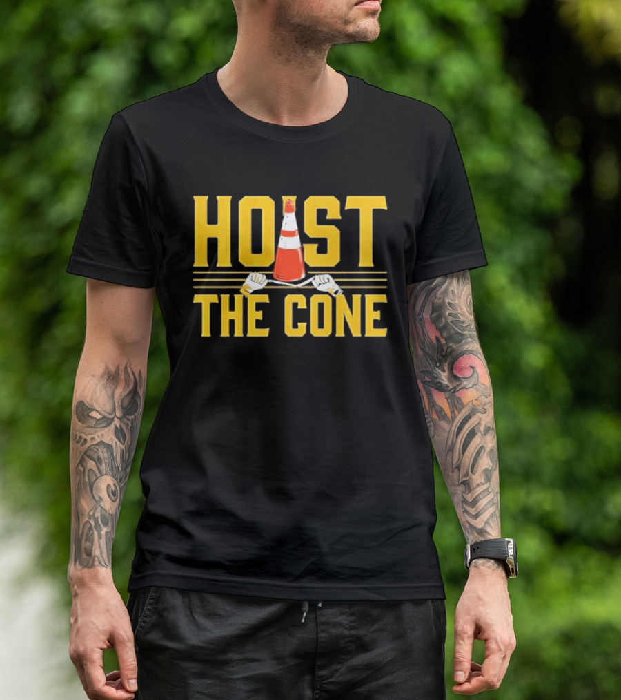 Pittsburgh Hoist The Cone Baseball Meme T-Shirt