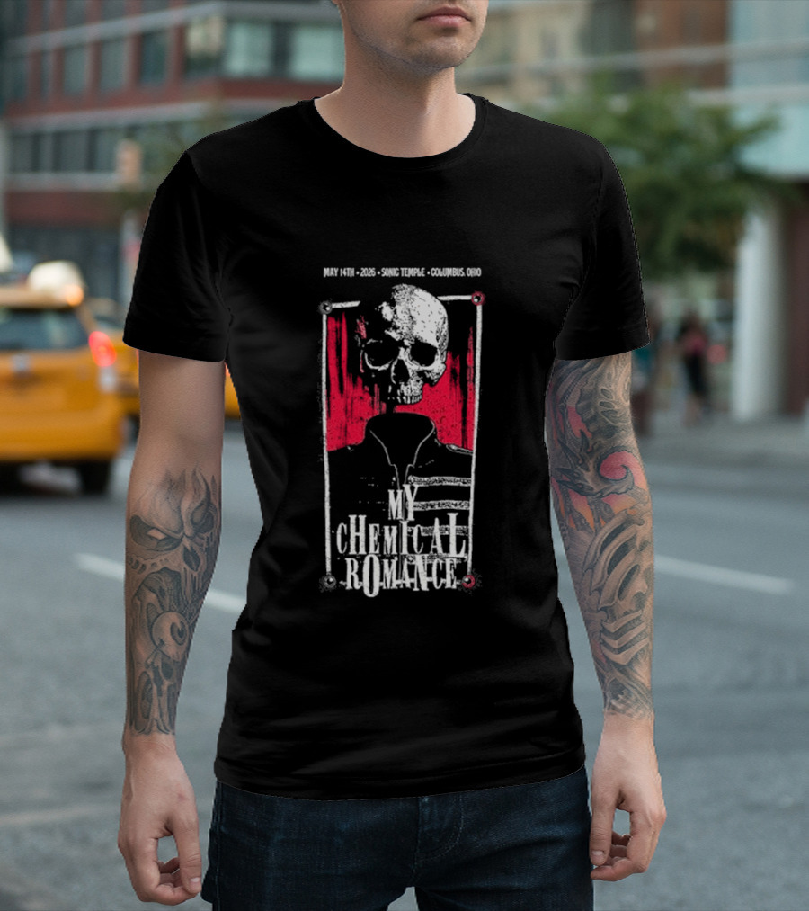 My Chemical Romance Skull May 14 2026 Columbus OH T-Shirt