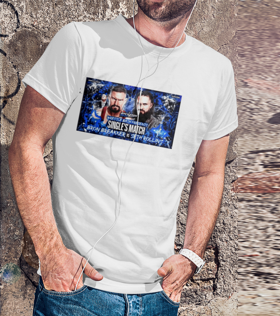 Backlash Tampa Wrestle Bash Presents Single's Match Bron Breakker Vs Seth Rollins T-Shirt